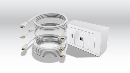 VISION Techconnect Modular AV Faceplate with cabos LIFETIME WARRANTY 