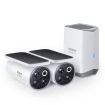 Comprar Camaras IP Vigilância - Baseus Security S1 Pro Kit exterior câmara dupla 3K branco UE