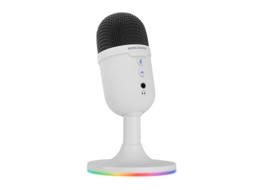 Microphone Compacto Mars Gaming Mmiccx Usb Branco