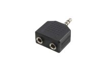 Comprar Cabos e Adaptadores - Adaptador áudio Logilink 1x Mini 3.5mm -> 2x Mini 3.5mm Plug Bu