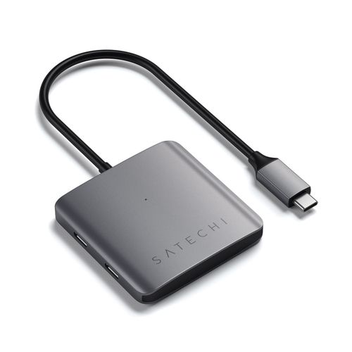 Satechi Alumínio 4 portas USB-C Hub cinzento espacial