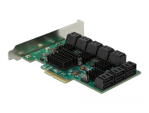 16 Port SATA PCI Express x4 Karte