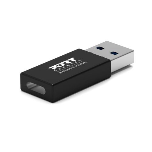 Adaptador porta USB-C USB-A 2 unidades preto