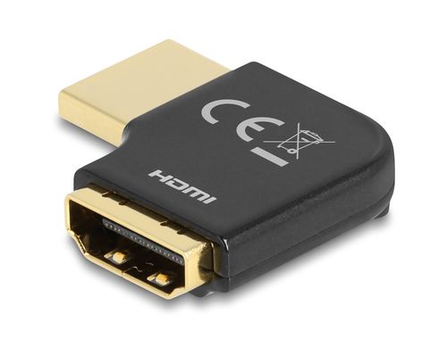 Adaptador HDMI DELOCK macho fêmea 8K 60 Hz metal