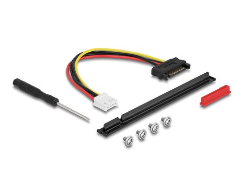 DELOCK + 2 Key A+E > Adaptador PCIe x16 NVMe cabo 20 cm