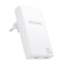 Comprar Carregadores universais - AISENS CARREGADOR DE PAREDE GaN ULTRA FINO 65W 2xUSB-C PD3,0 QC4,0 BRA