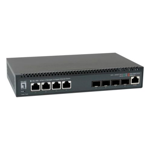 Comprar LevelOne Switch 4x10GE/4x10GSFP+  19´´ Managed L3