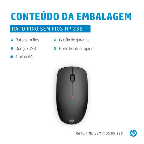 Rato HP 235 SLIM RATO SEM FIOS