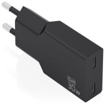 Comprar Carregadores universais - AISENS CARREGADOR ULTRA FINO GaN 30W 2xUSB-C PD3,0 PRETO