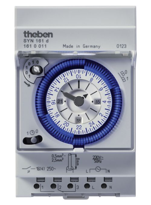 Comprar Timer analógico THEB SYN161D 24H sem reserva marcha 3TE 1K 96SE