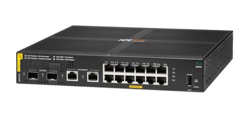 HPE ANW CX 6000 12p Class4 PoE 2p SFP 1G 139W Switch