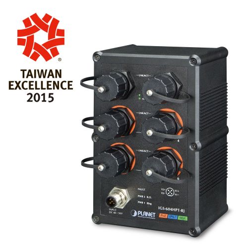 Comprar PLANET Industrial IP67 Rated 4-Port 10/100/1000T 802.3at