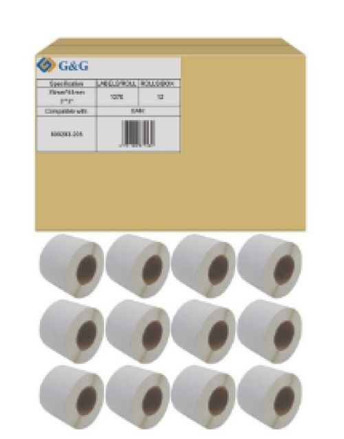 Comprar G&G Zebra 800283-205 12x1370, dimensões aproximadas 76x51 mm, papel té