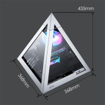 PC case AZZA Pyramid Mini 806, Bench/Show housing aluminium/black Tem