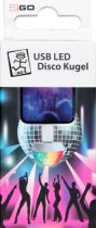 2GO USB LED bola discoteca + 3 adaptadores blanco