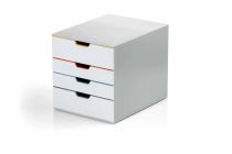Revenda Papel - Caixa gavetas DURABLE VARICOLOR Mix 4 compartimentos multicolorido