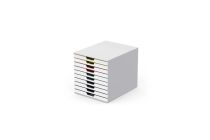 Revenda Papel - Caixa gavetas DURABLE VARICOLOR 10compartimentos MIX multicolorido