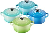 achat Skillet et Casseroles - Le Creuset Stoneware Set 4 petite Casseroles 10x5cm ocean 79212105139100