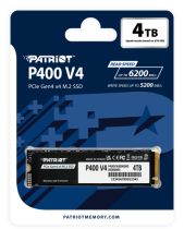 Patriot P400 V4 4TB, SSD PCIe 4.0 x4, NVMe 2.0, + 2 2280 Capacité :