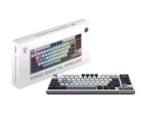 Clavier jeu sans fil MSI FORGE GK600 TKL W SKY