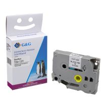 achat Accessoires Imprimante - Ruban G&G 12mm x 8m noir-comp. TTZ. Brother TZe-131 RL-B-T131P-BK/CL-12MM8M