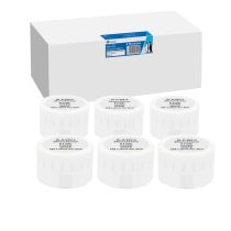 achat Papier - 6x G&G Étiquettes 54mm x 101mm noires comp. avec... Dymo S0722430  99 RL-D-99014T-BK/WT-54MM101