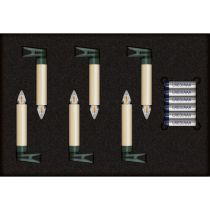 achat Lampes déco - Krinner Superlight Bavaria Mini Flame 6 pcs. Set Ivory 77911