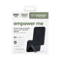 PanzerGlass potencia Powerbank w. Spin Stand 5000mAh Space Negro