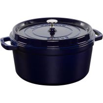 Comprar Sartenes y Ollas - Staub Cocotte 28cm redonda, azul oscuro, hierro fundido 40510-285-0