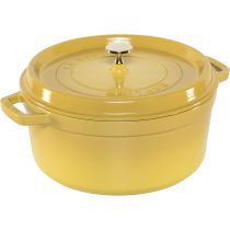 achat Skillet et Casseroles - Staub La Cocotte 26cm rund, Citron, Fonte émaillée 1011668