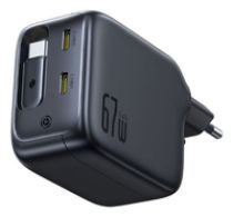 Baseus EnerCore CJ11 Chargeur rétractable 3C 67W EU Noir