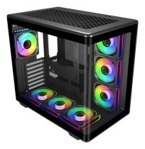 CoolerMaster gehäuse Elite 600 7fans Black