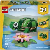 Revenda Lego - LEGO 31377 Creator 3 em 1 Tartaruga + Nenúfar, brinquedo construção