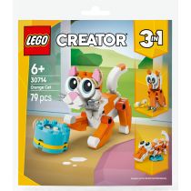 Revenda Lego - LEGO 30714 Creator Gato cor laranja 3 em 1 , Saco plástico 