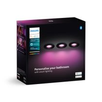 Philips Hue Blanc&Col. Amb. Xamento Spot à encastrer noir 3x4.2W