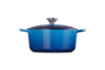 Le Creuset Signature Brater rond 24 cm azure blue