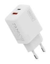Chargeur USB GaN 30W DIGITUS, 1x USB-C, 1x USB-A blanc