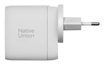 Cargador pared rápido GaN Native Union 67W USB-C PD 3 puertos Blanc