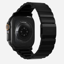 Nomad Strap Titanium Noir V2 46mm 49mm Connecteur Noir