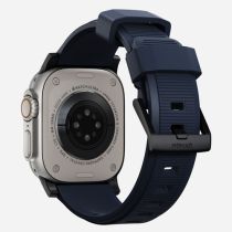 Nomad Rugged Strap Bleu Atlantique Connecteur Noir 42 44 45 49mm