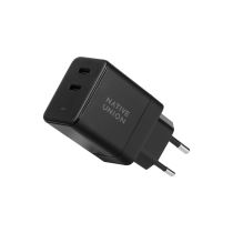 Revenda Carregadores - Carregador Native Union 35W Dual USB-C Fast GaN PD Wall Charger Black