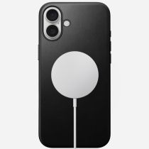 Nomad Étui en cuir moderne iPhone 16 Plus Noir