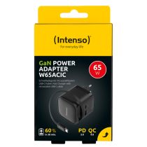 Intenso Compact Fast Charger 65W USB-C USB-A Noir