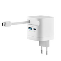 Intenso Compact Fast Charger 65W USB-C USB-A blanc