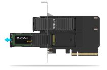Adaptador IcyDock 2x + 2 NVMe tarjeta PCIe 4.0 x8 bifurcación