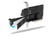 Adaptador IcyDock 2x + 2 NVMe tarjeta PCIe 4.0 x8 bifurcación