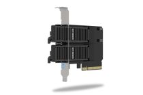 Adaptador IcyDock 2x + 2 NVMe tarjeta PCIe 4.0 x8 bifurcación
