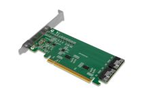 IcyDock Adaptador 2x SlimSAS 8i PCIe + Redriver