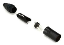 Conector cable equipamiento Conector 3 clavijas negro