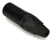 Conector cable equipamiento Conector 3 clavijas negro